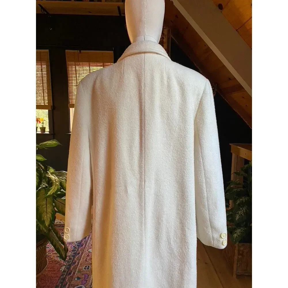 Cream Wool Coat Vintage